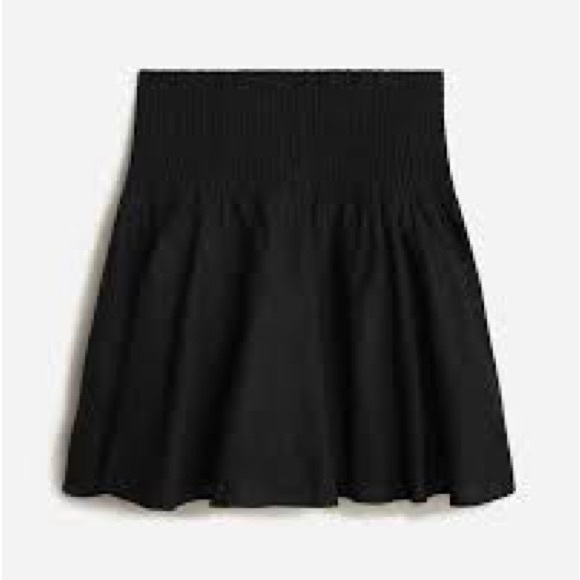 J. Crew Smocked-waist linen mini Skirt - Picture 1 of 5